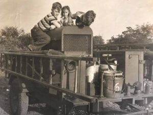 Surplus WW2 Trailer Pumper used in McCutchanville